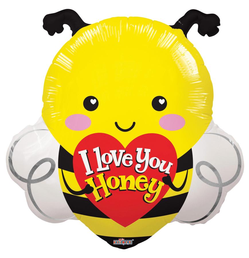 20" Love Honey Bee Foil Balloon – 5 pack