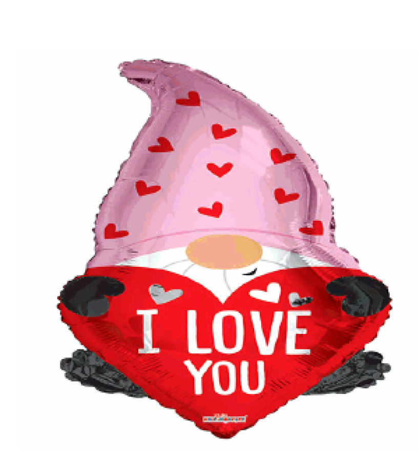 Packaged 36" Gnome Love Foil Balloon – 5 pack