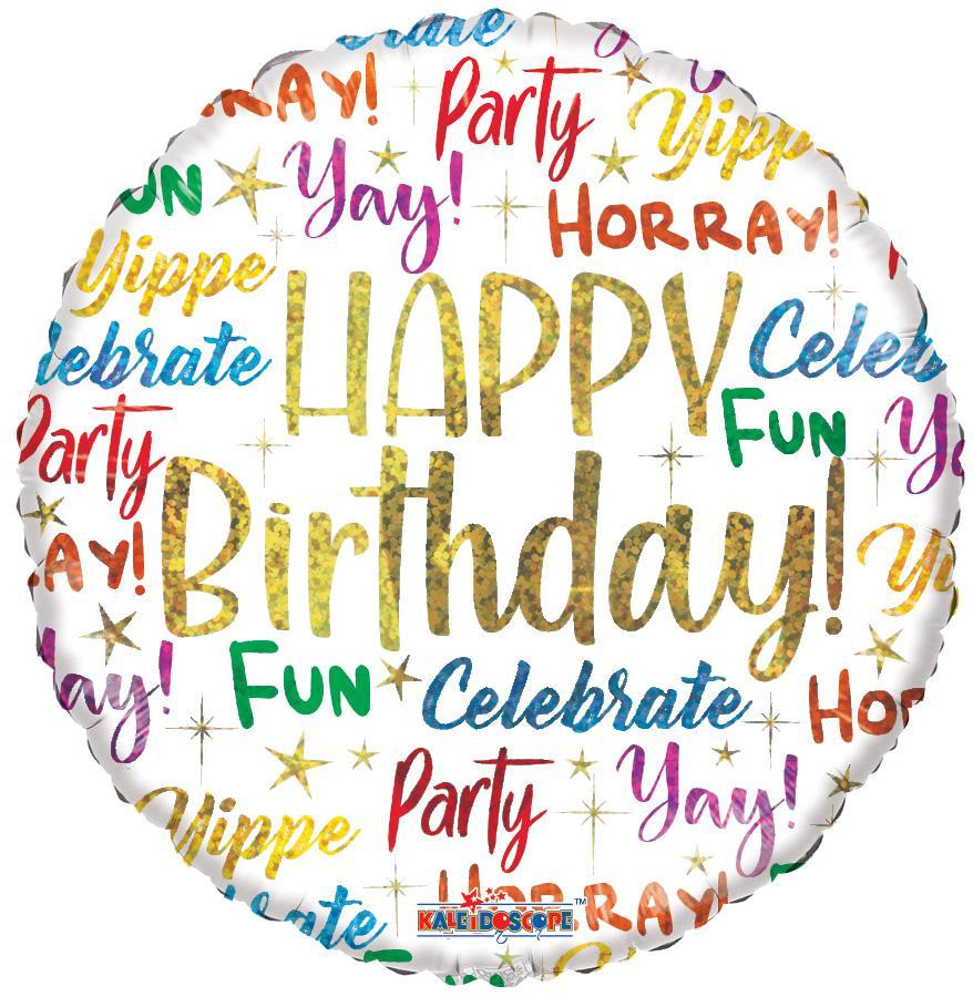 Birthday Messages Foil Balloon – 5 pack