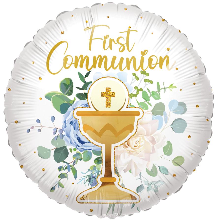 1st Communion Mylar Balloon