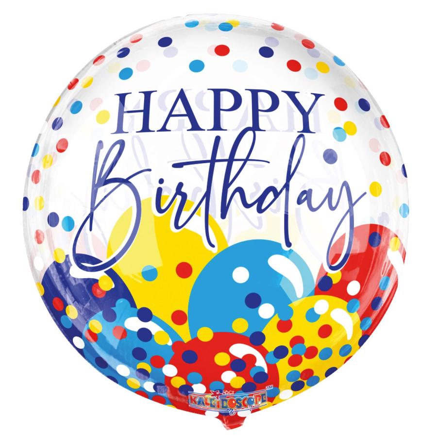 Birthday Balloon and Confetti Gelliball Balloon – 5 pack