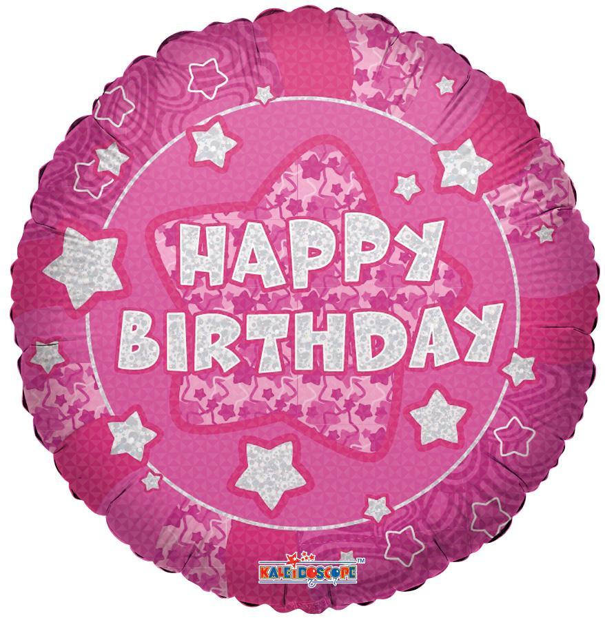 Birthday Holographic Foil Balloon – 5 pack