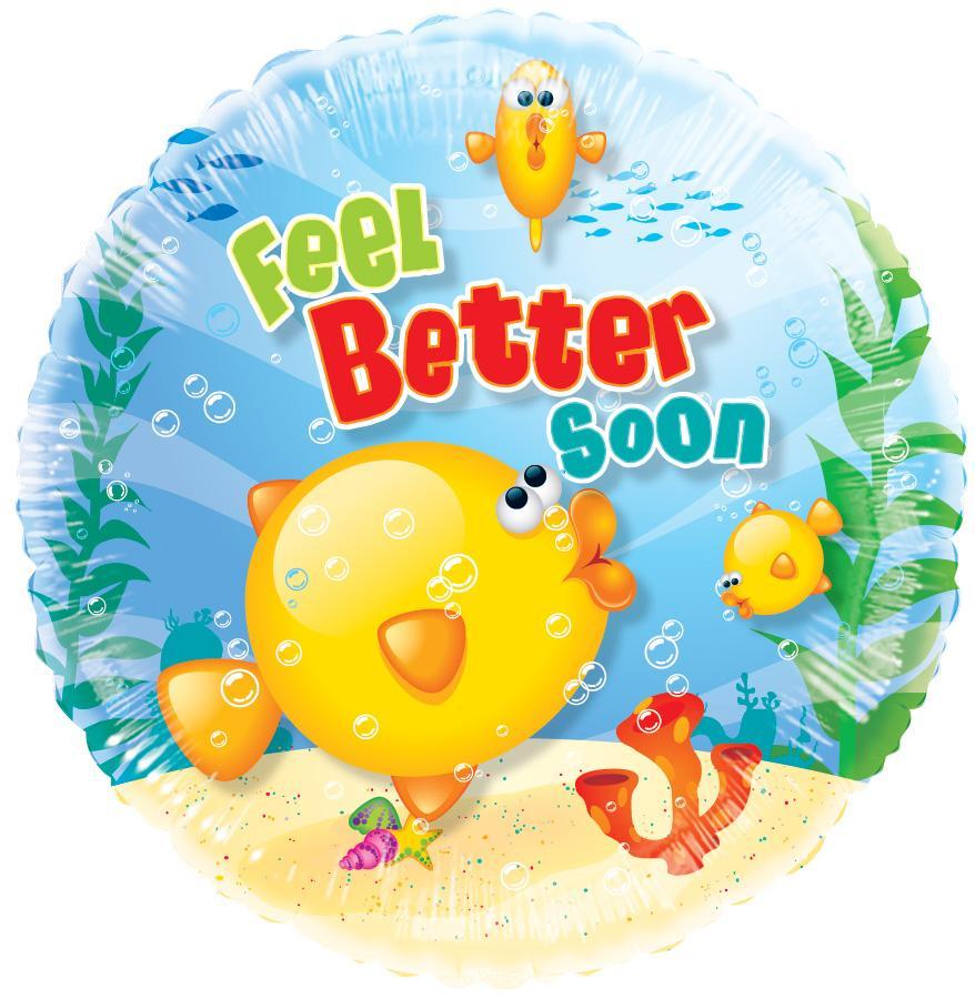 24" Get Well Foil Balloon – 5 pack