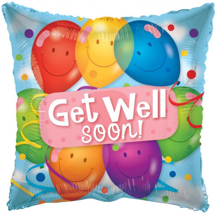 Get Well Foil Balloon – 5 pack