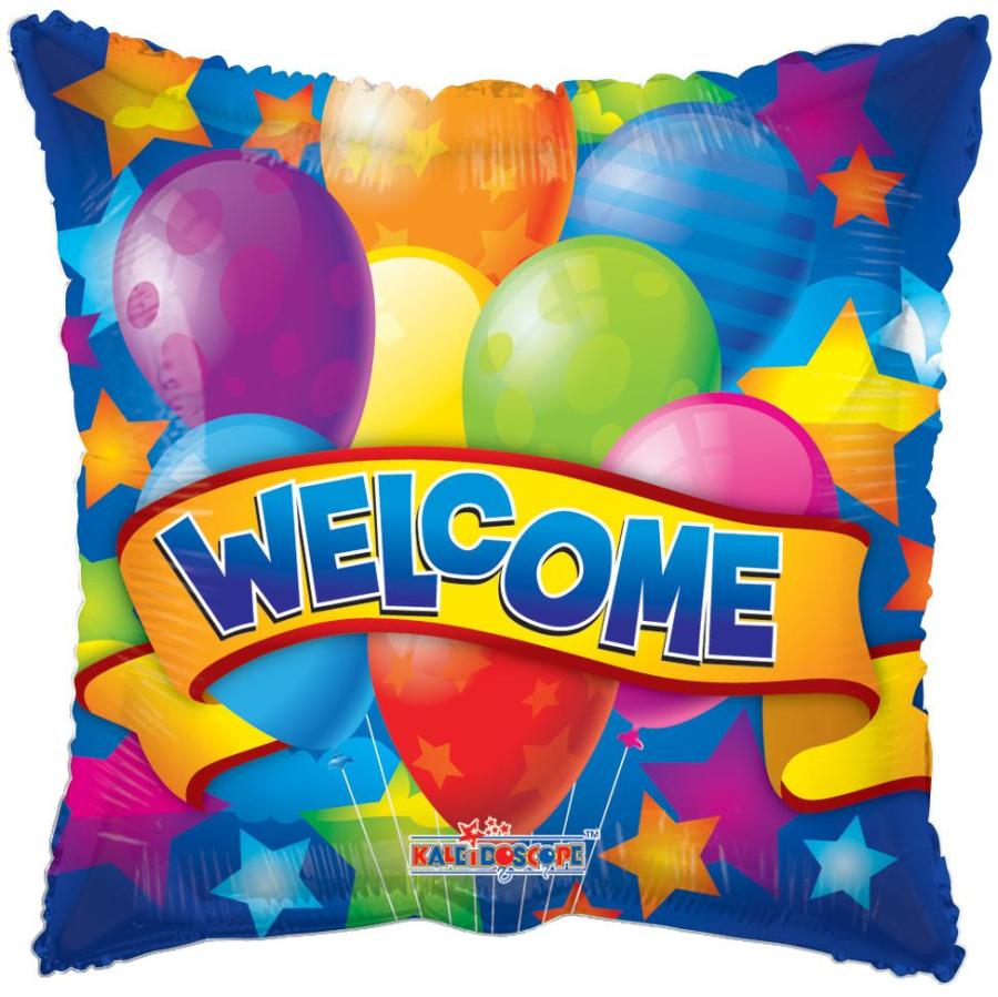 Packaged Welcome Mylar Balloon - 5 pack