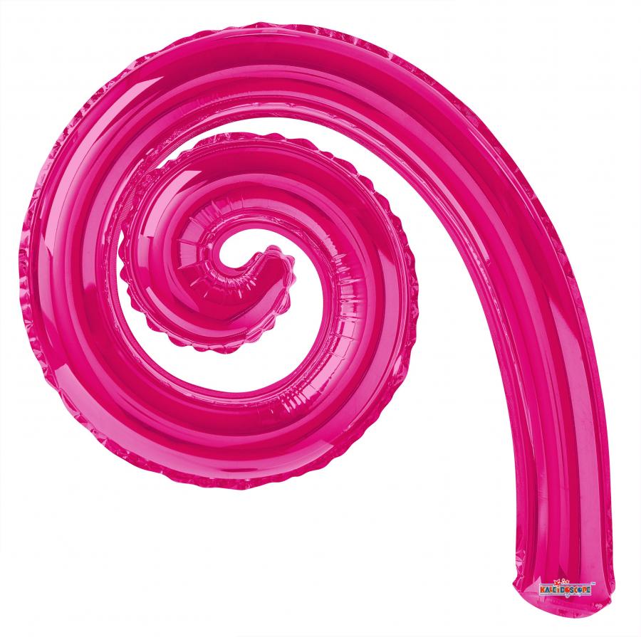 Spiral Kurly Magenta Mylars