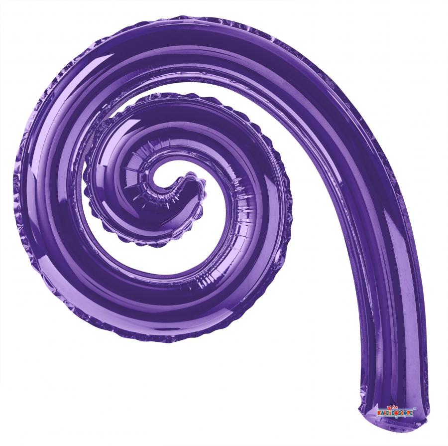 Spiral Kurly Purple Mylars