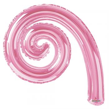 Spiral Kurly Pink Mylars