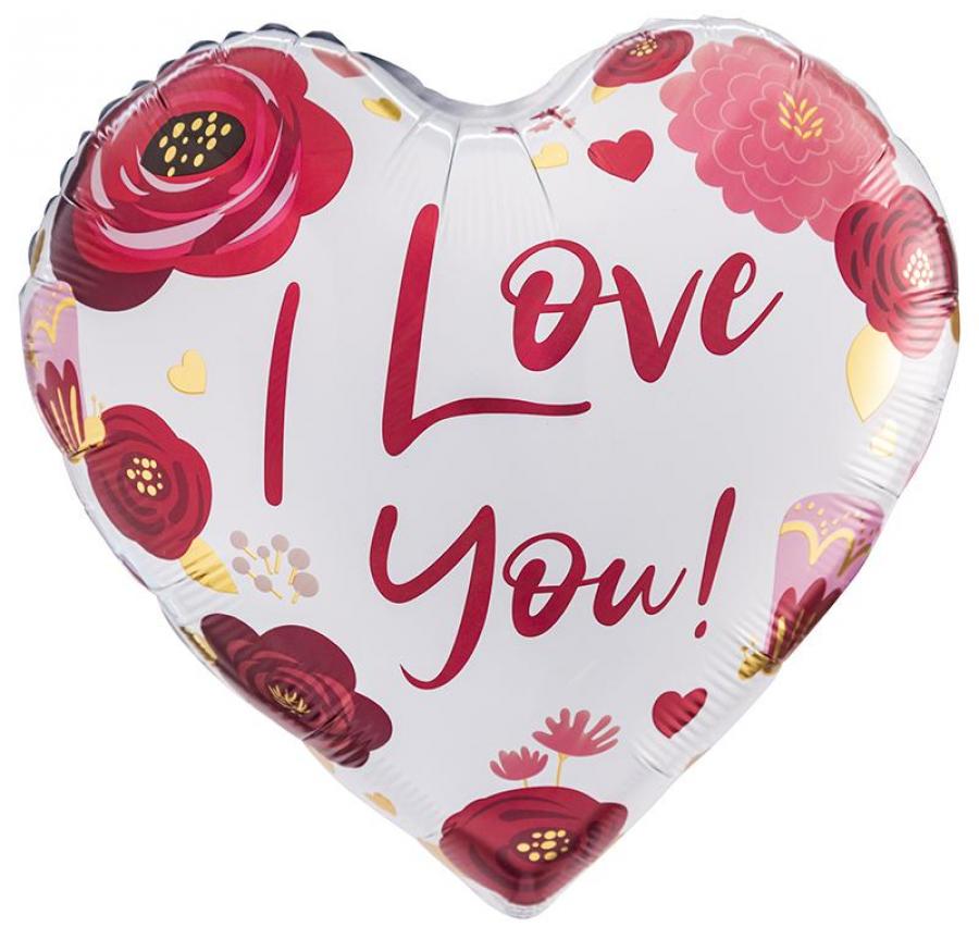 *Packaged Love foil Balloon - 10 pack