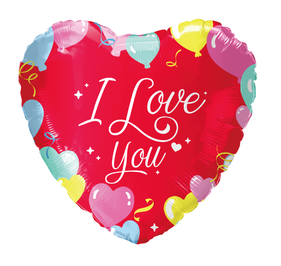 *Packaged Love foil Balloon - 10 pack