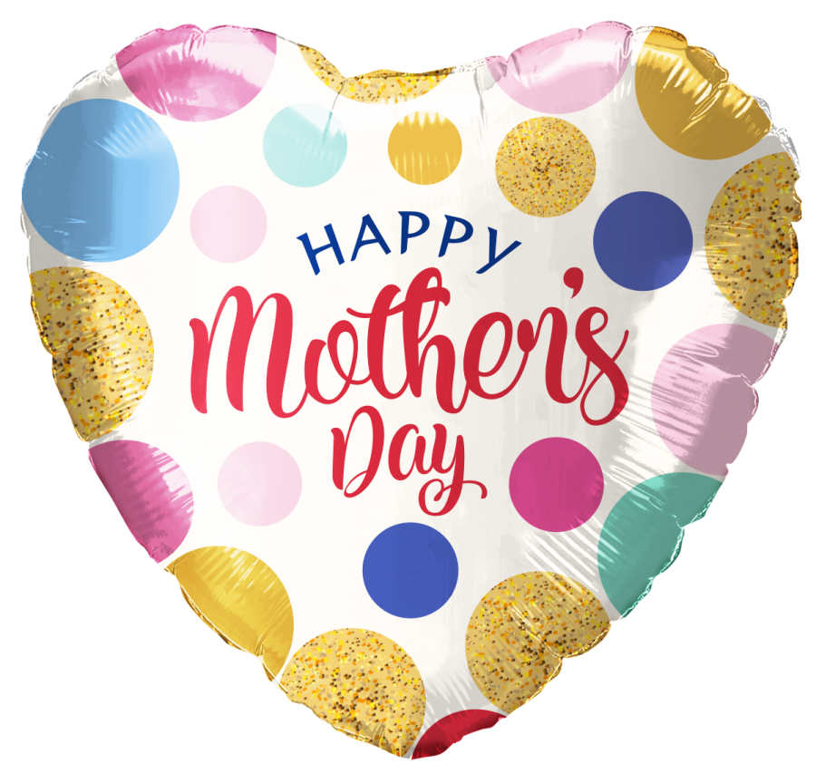 *Packaged Mother's Day Foil Balloon – 10 pack