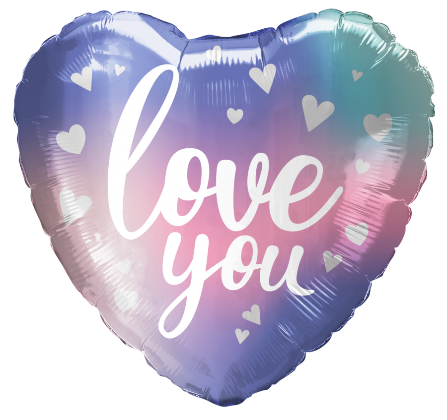 *9" Love Foil Balloon with Valve – 10 pack