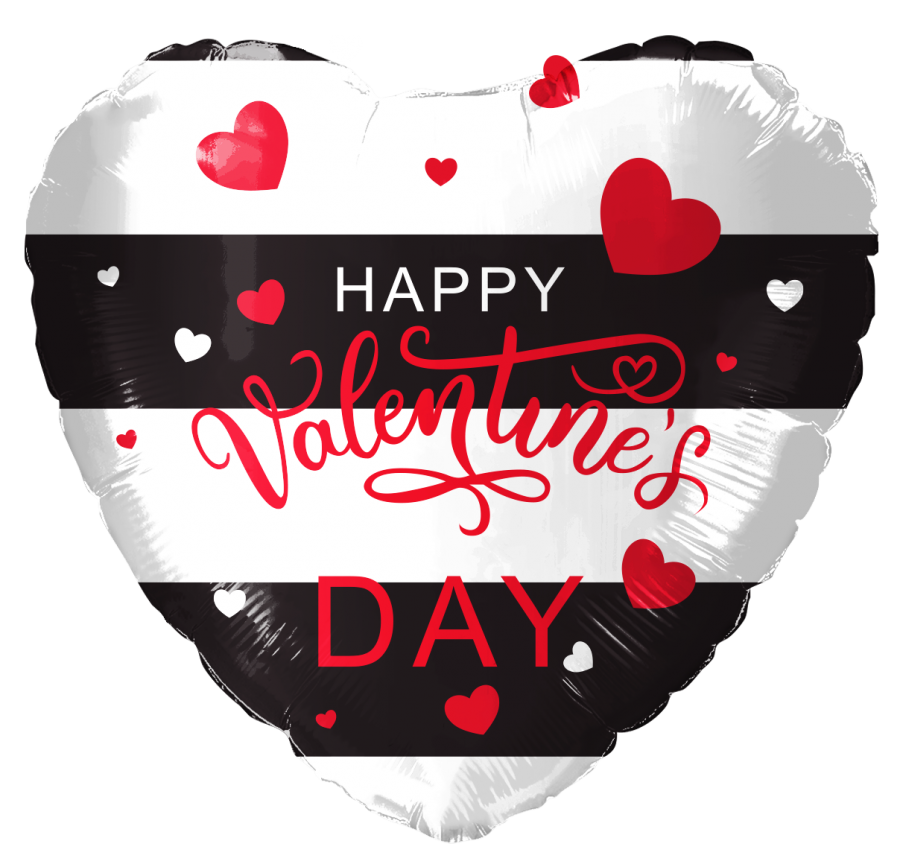 *9" Valentine Foil Balloon with Valve – 10 pack