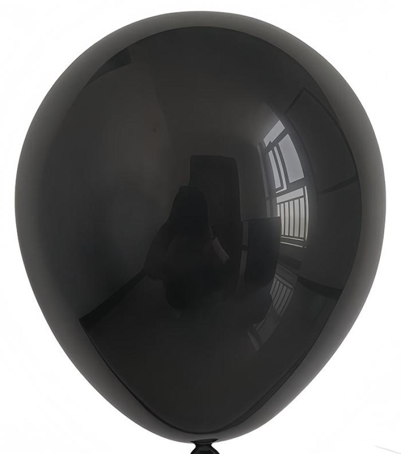 Black 12" Latex Balloons – 100 ct.