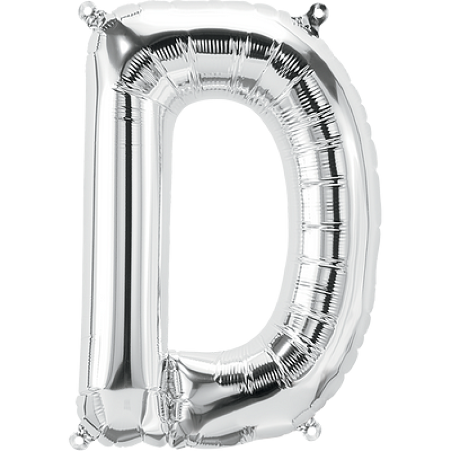14" Silver Letter "D"