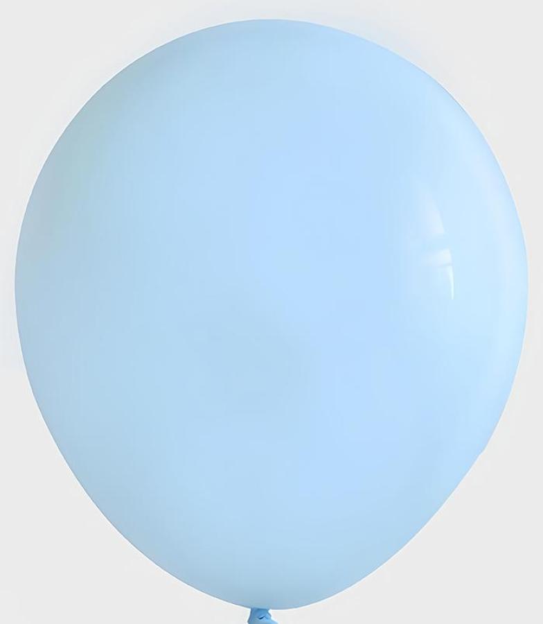 Macaron Blue Latex Balloons – 100 ct.