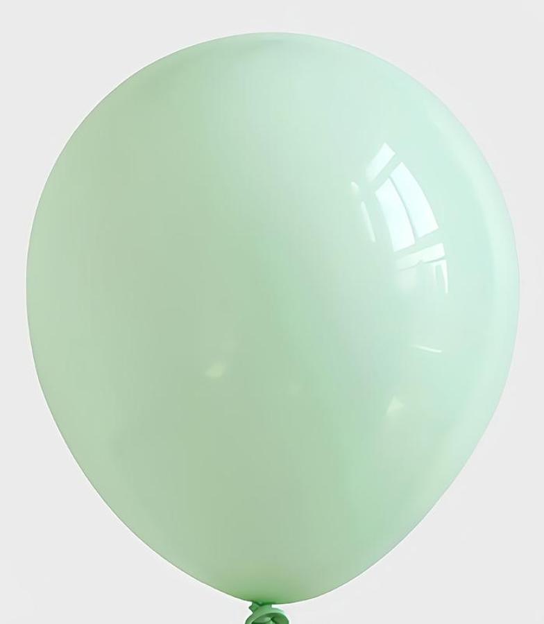 Macaron Green Latex Balloons – 100 ct.