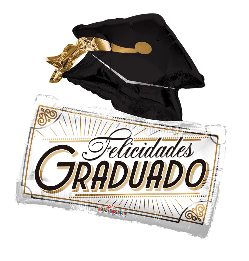 28" Packaged Spanish Graduation Foil Balloon – 5 pack