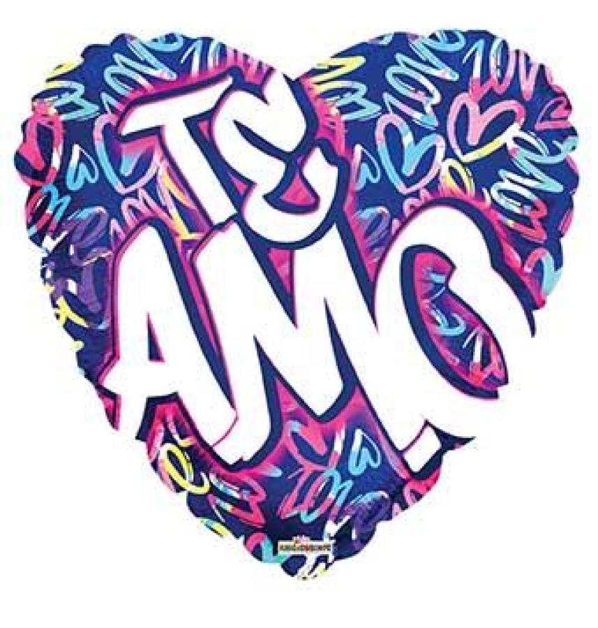 Spanish Love (Te Amo) Foil Balloon – 5 pack