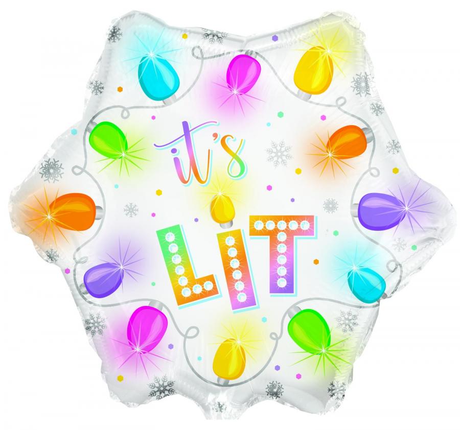 9" Christmas Foil Balloon – 10 pack