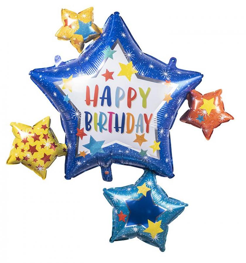 *36" Birthday Foil Balloon – 5 pack