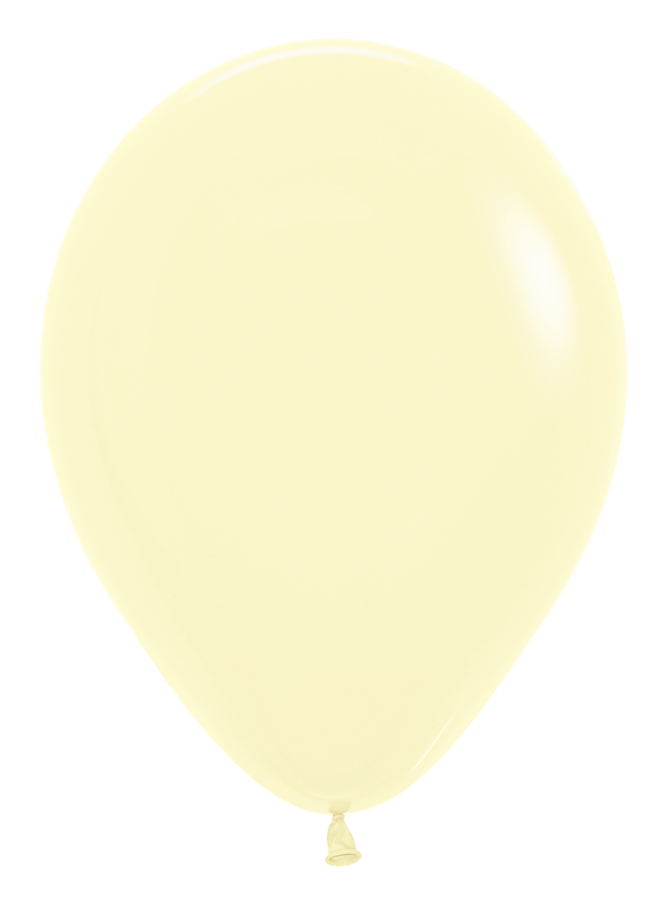 5-inch Sempertex Pastel Matte Yellow - 100 ct.