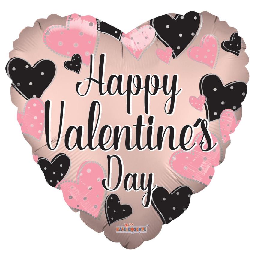 Valentine's Day Hearts Foil Balloon – 5 pack