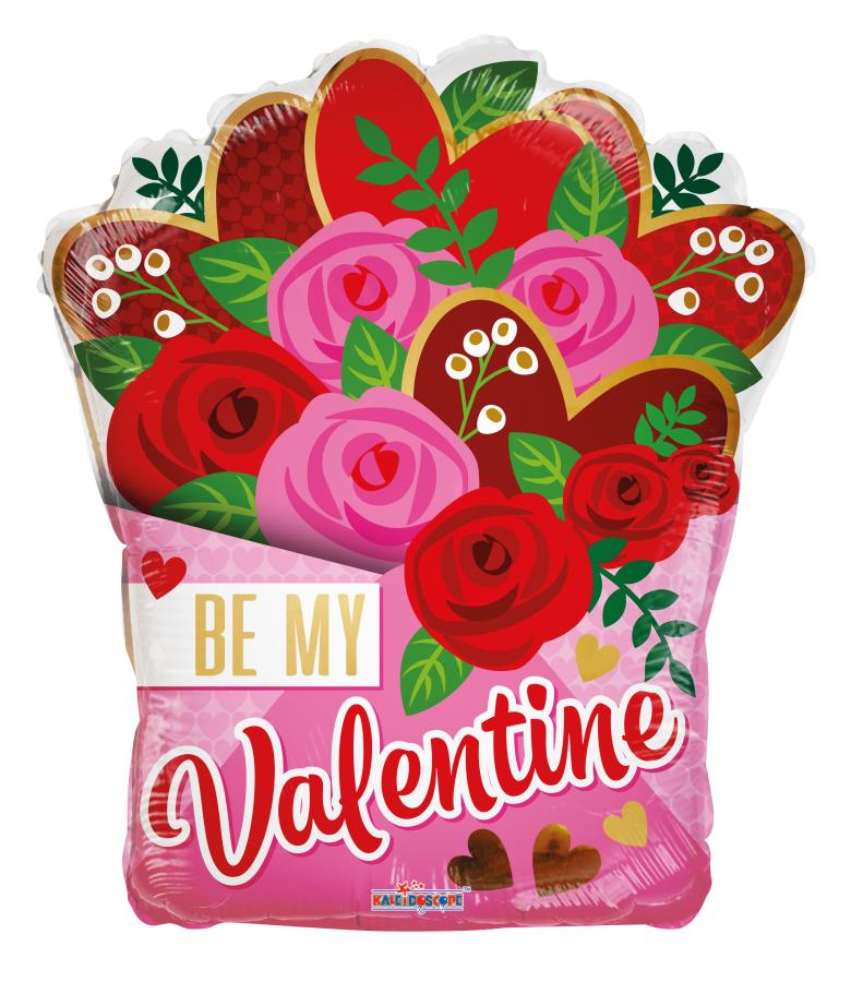 Valentine Roses Foil Balloon – 5 pack