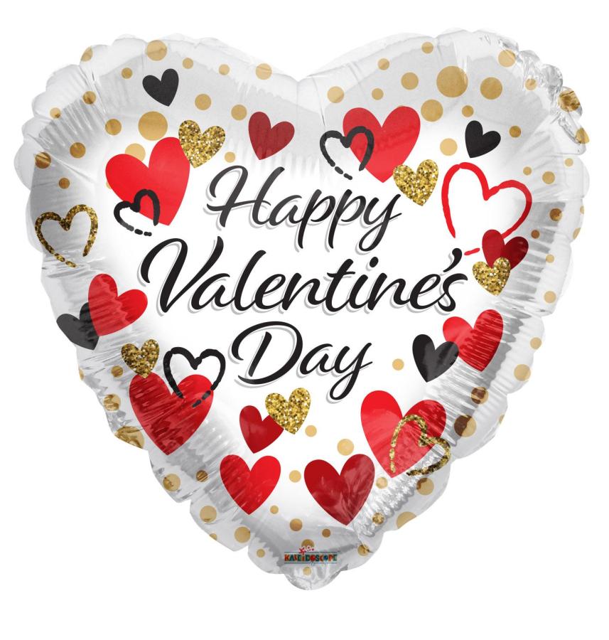 Single pack Valentine's Day balloons - 5 pack