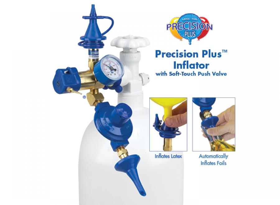 Precision Plus Inflator with Soft-Touch Push Valve