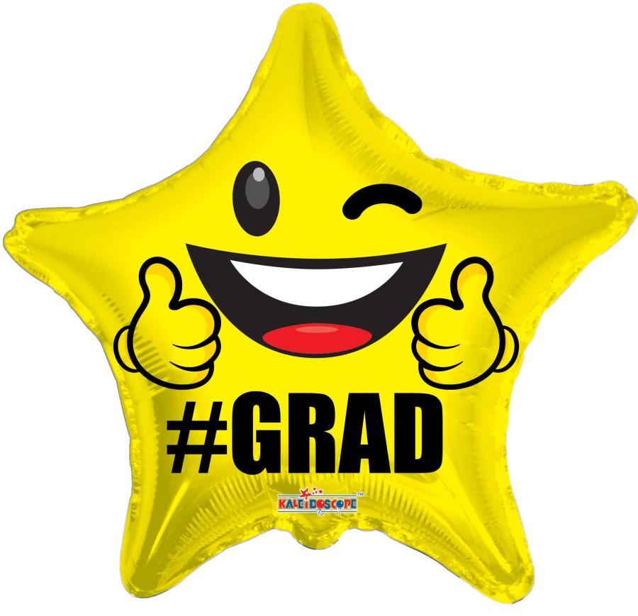 Grad Smiley Star