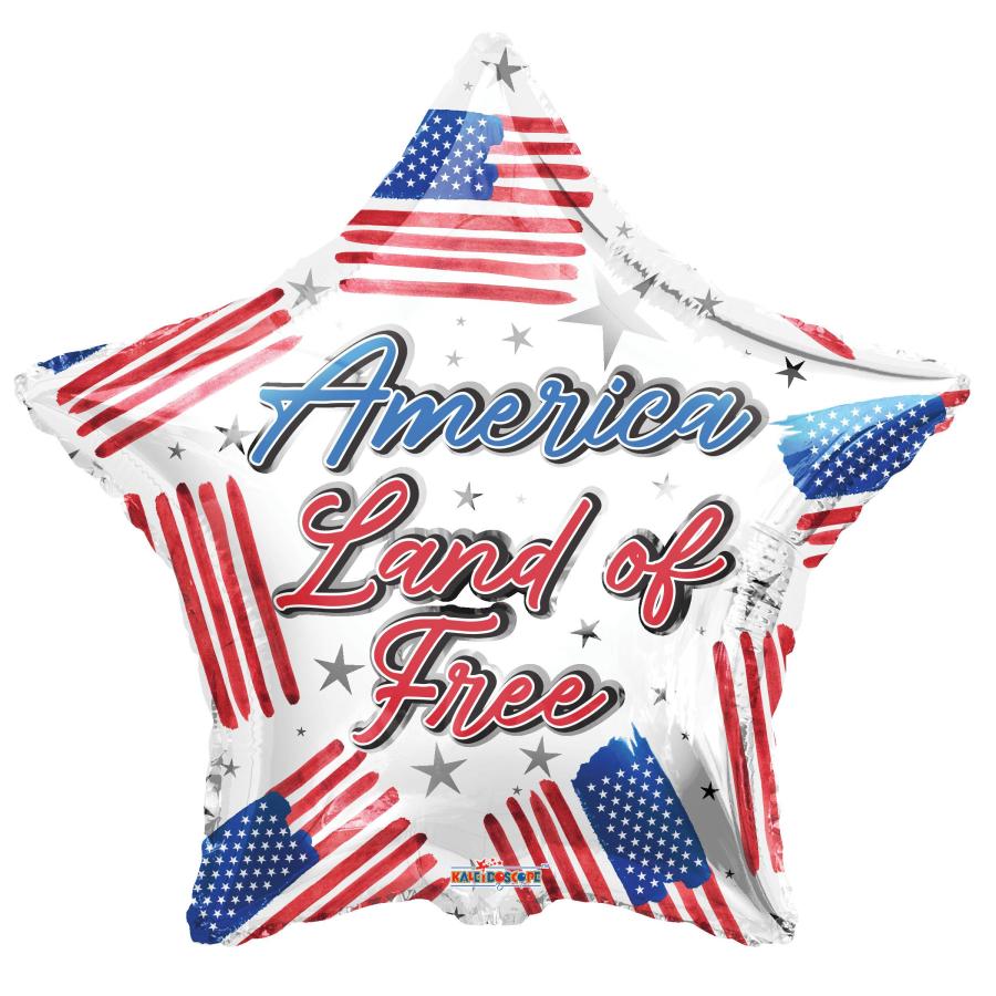 America Land of the Free balloons - 5 pack