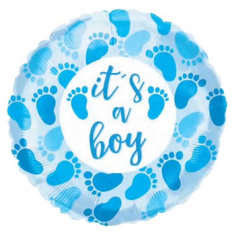 *Baby Boy Foil Balloon – 10 pack