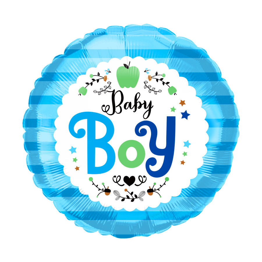 *Baby Boy Foil Balloon – 10 pack