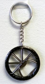 Bicycle Tire Keychain and Bottle Opener