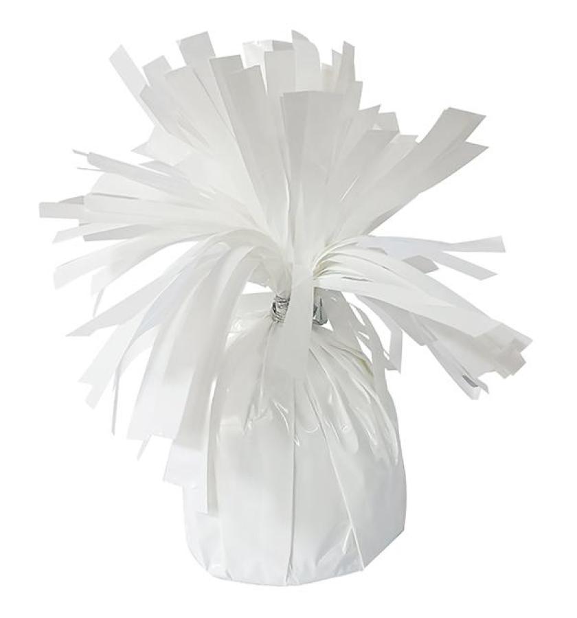 White Foil Balloon Weight (dozen)