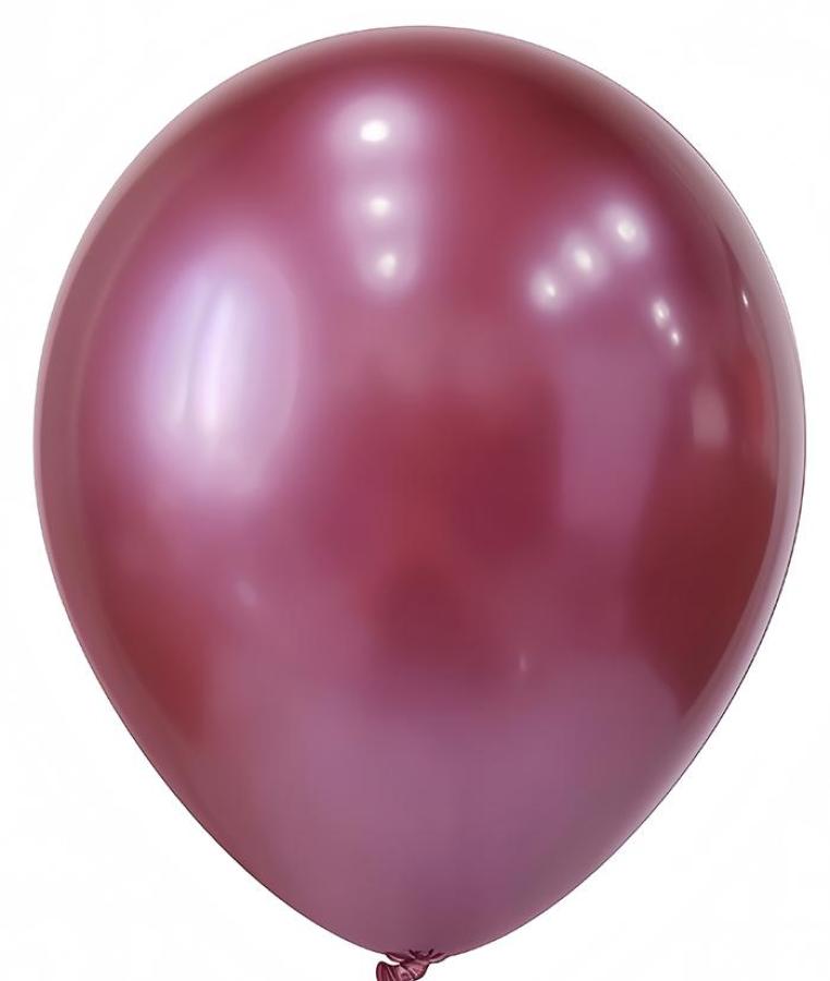 Red Chrome Latex Balloons – 100 ct.