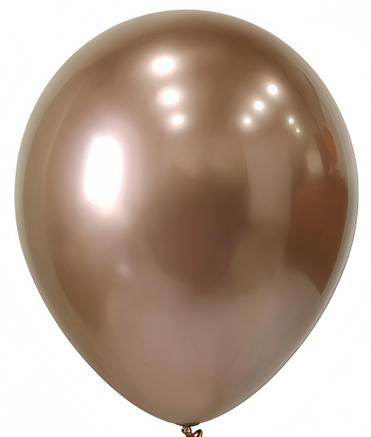 Champagne Chrome Latex Balloons – 100 ct.