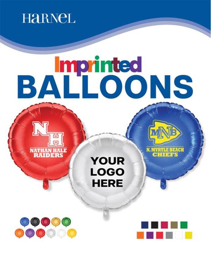 Imprinted Foil Balloons 1 sided - 100 pack