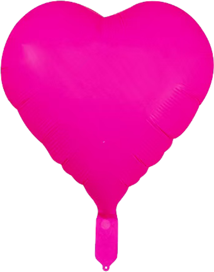 Neon Pink Heart Foil Balloon – 10 pack