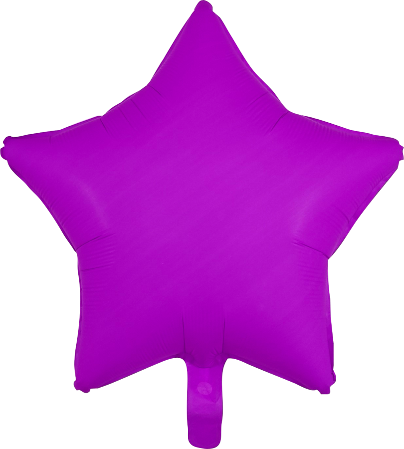 Neon Purple Star Balloon – 10 pack