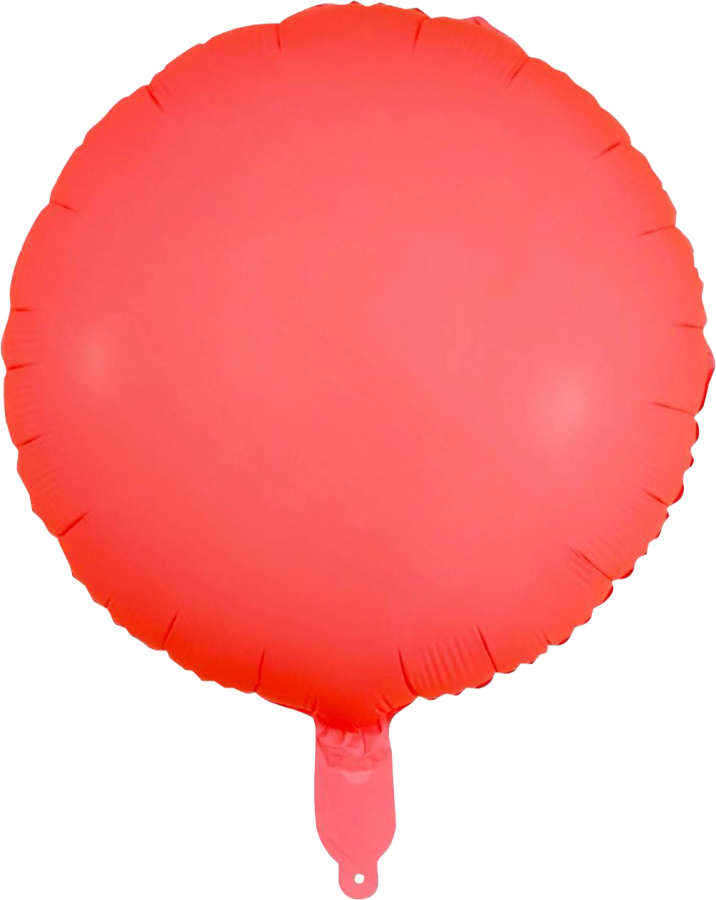 Neon Red Round Balloon – 10 pack