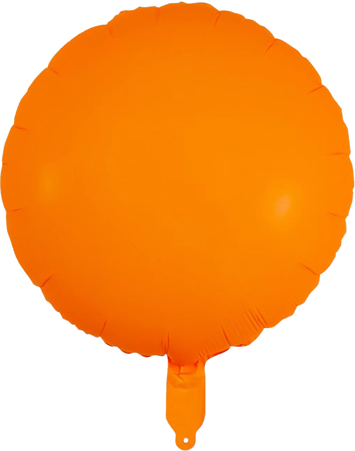 Neon Orange Round Balloon – 10 pack