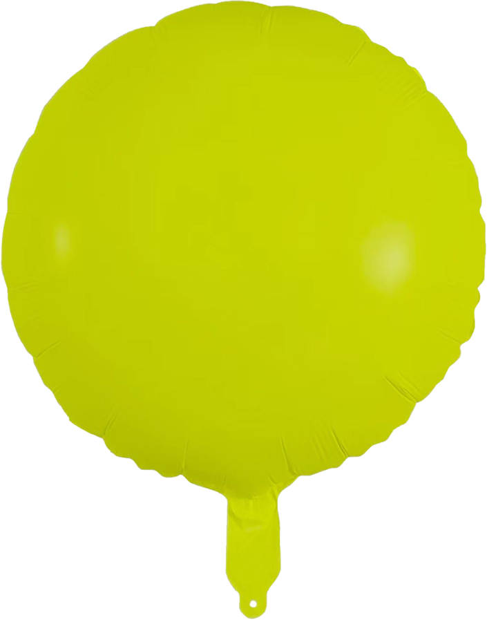 Neon Yellow Round Balloon – 10 pack