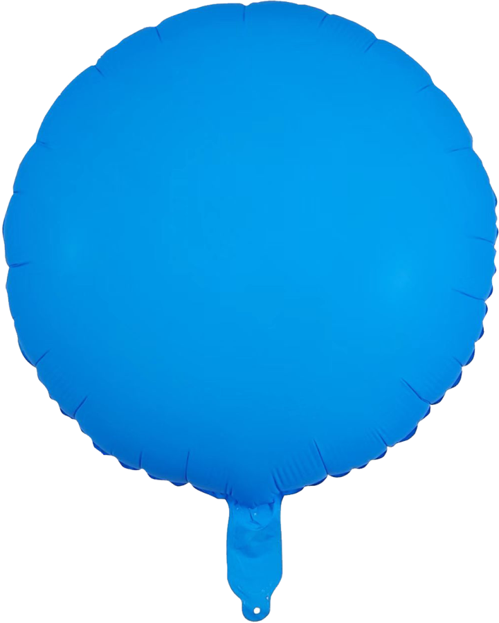 Neon Blue Round Balloon – 10 pack