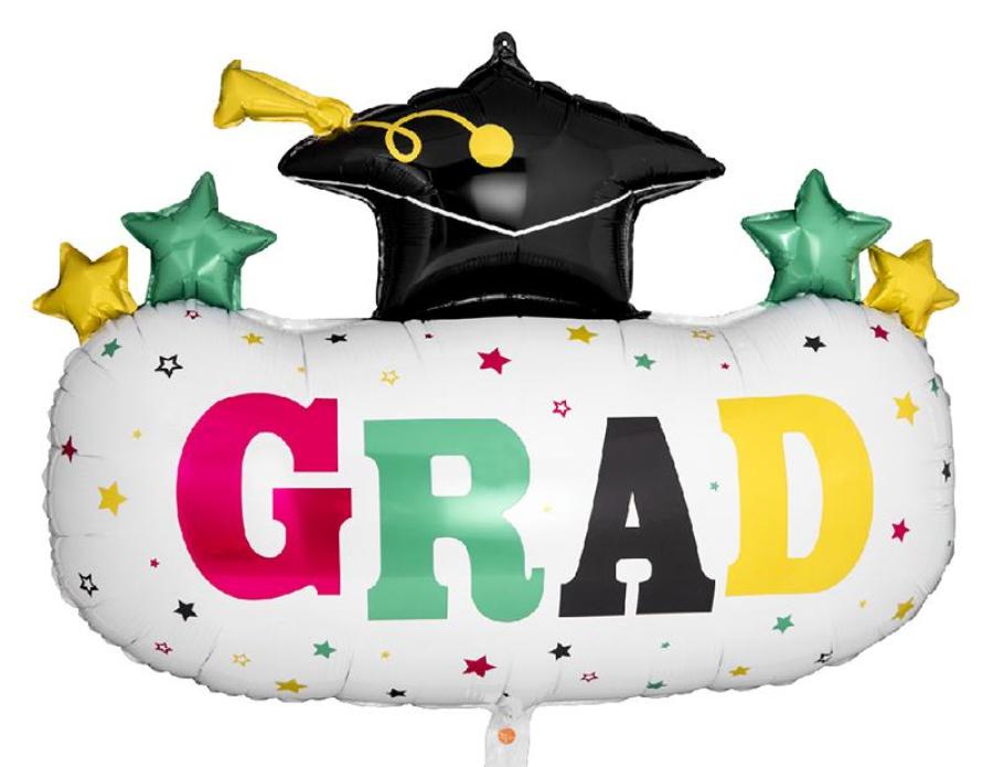 38" Graduation Foil Balloon – 5 pack