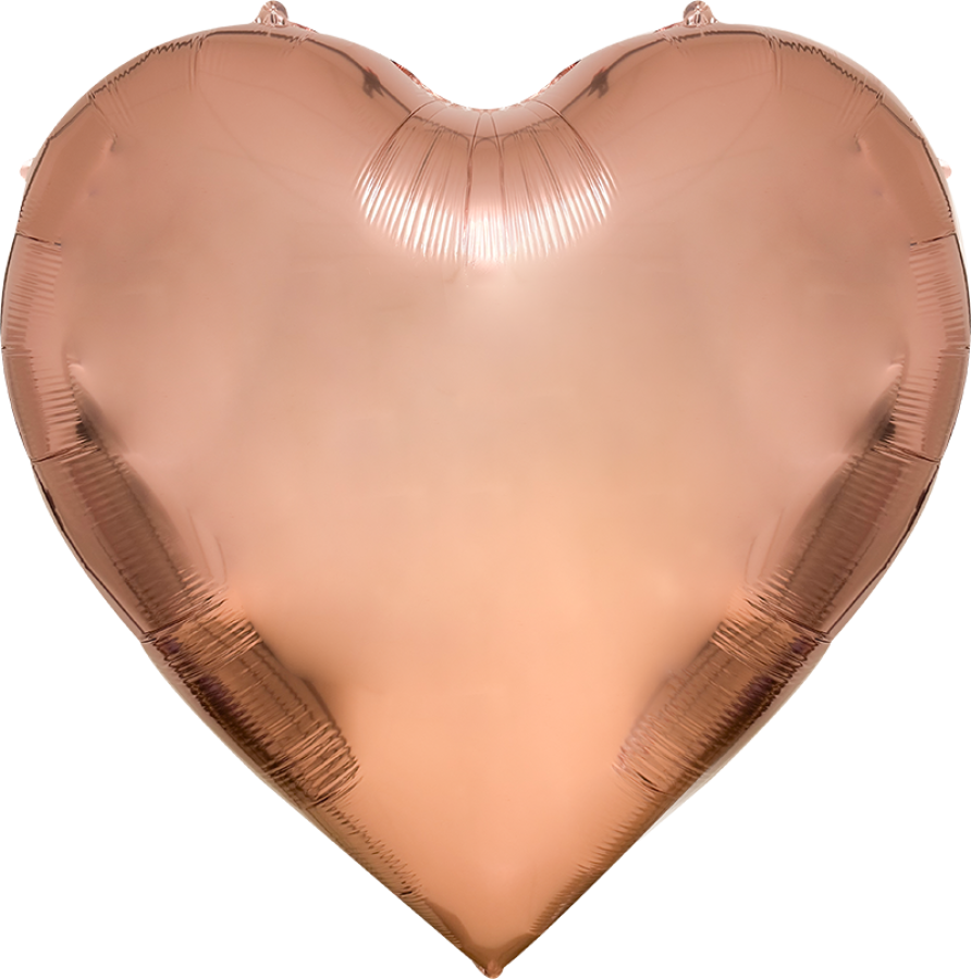 65" Rose Gold Heart Foil Balloon