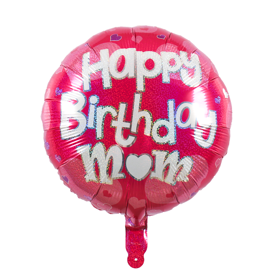 *Mom Birthday Foil Balloon – 10 pack