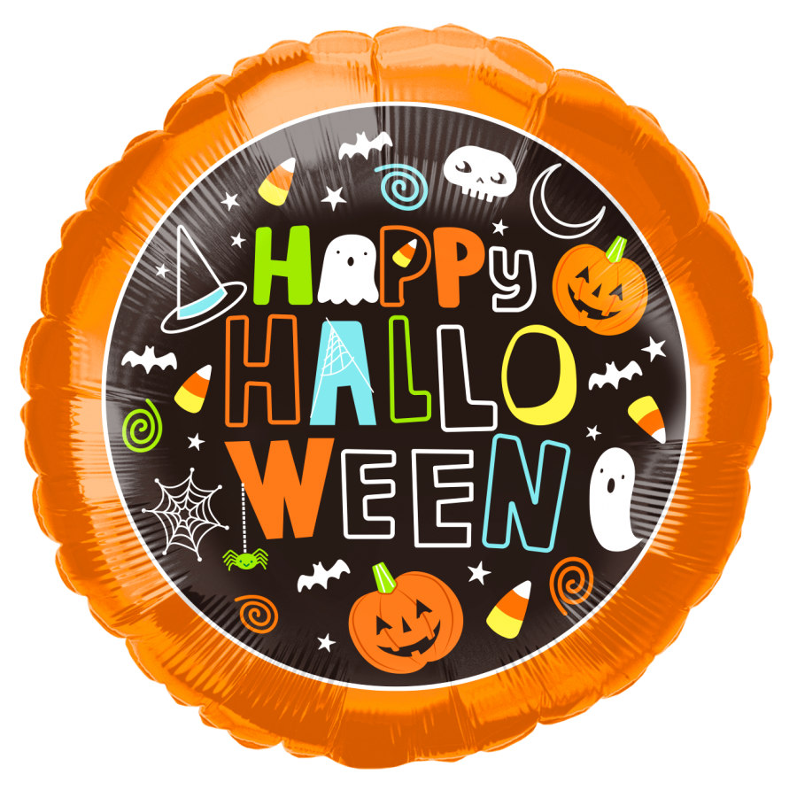 *Halloween Foil Balloon - 10 pack