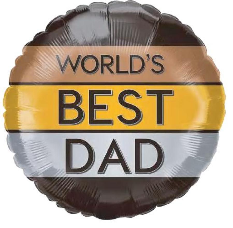 *Father's Day Best Dad Foil Balloon – 10 pack
